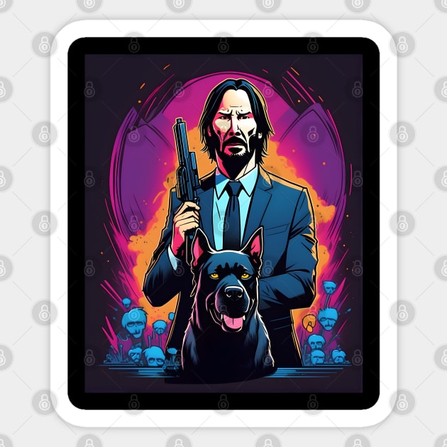 John Wick Sticker by Untitled-Shop⭐⭐⭐⭐⭐